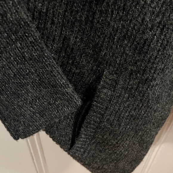 Sleeping in Snow, charcoal, gray oversize cocoon, cardigans sweater, medium - Picture 3 of 6